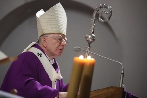 arcybiskup jędraszewski w kościele świętego marka w krakowie
